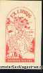 ExLibris Bookplate Nude Lady EVE Sin apple AMORE E VITA